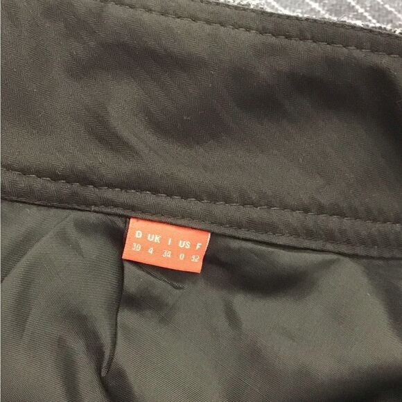 ESPRIT mini skirt 75% wool plaid size 0 black grey - Picture 7 of 15